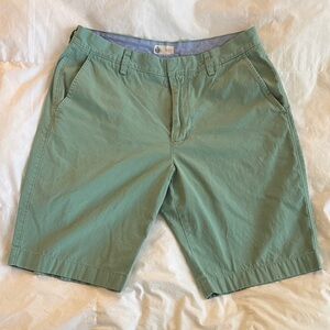 J.Crew Men's Green Khaki Shorts Size 32